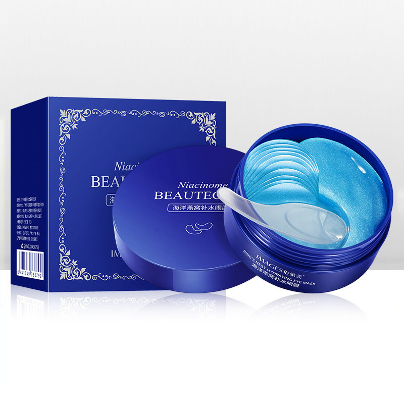 Collagen Under Eye Patches - 60 Stück Gold-Kollagen-Feuchtigkeits-Augenmaske, Anti-Falten-Augenpads gegen Augenringe,