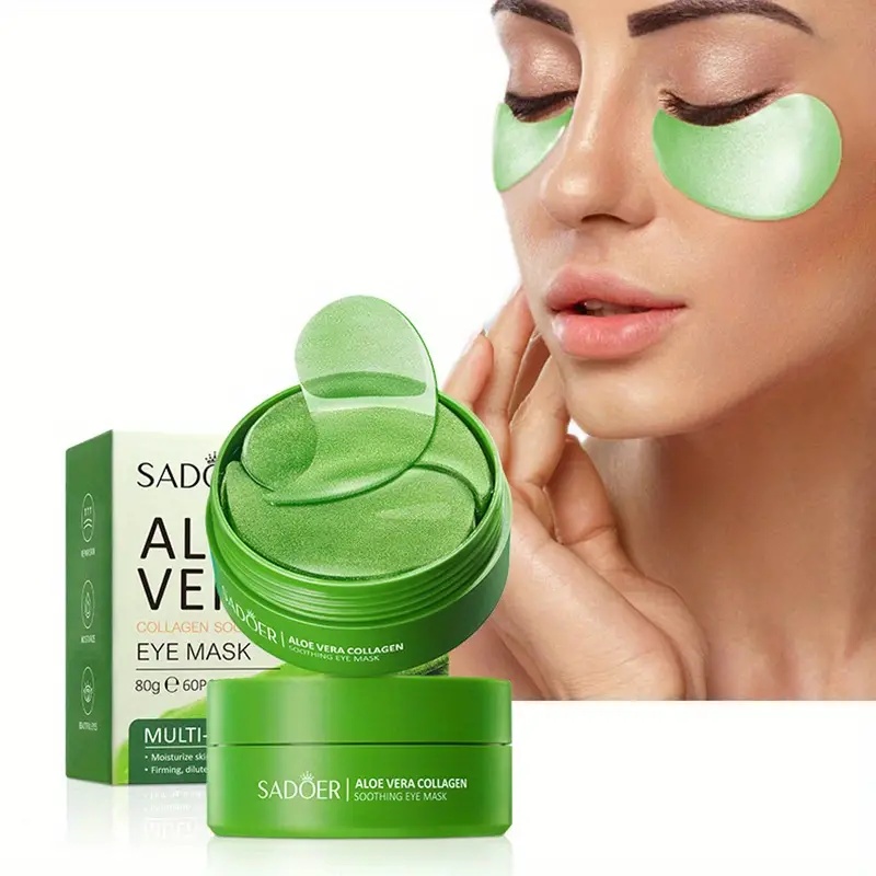 Collagen Under Eye Patches - 60 Stück Aloe Vera Kollagen Augenmaske