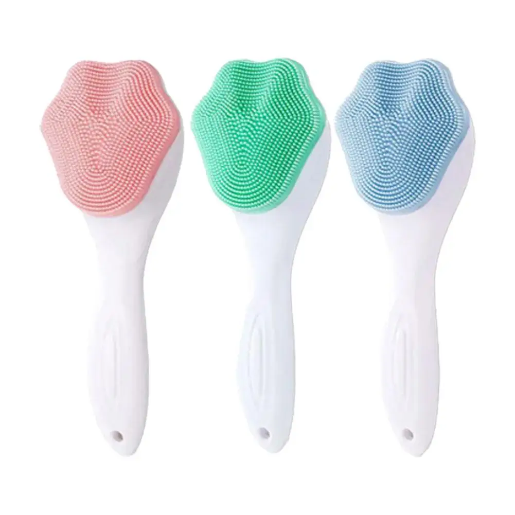 Silicone Face Scrubber Electric - Silikon-Gesichtsreinigungsbürste, manueller Gesichts-Peeling-Exfoliator für die Tiefenreinigung