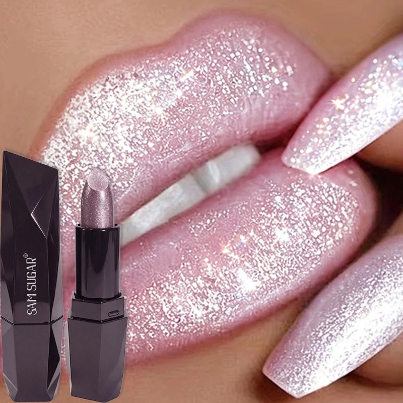 Matte Velvet Lip Tint Long Lasting - 6 Farben Perlglanz Rosa Metallic Glitzer