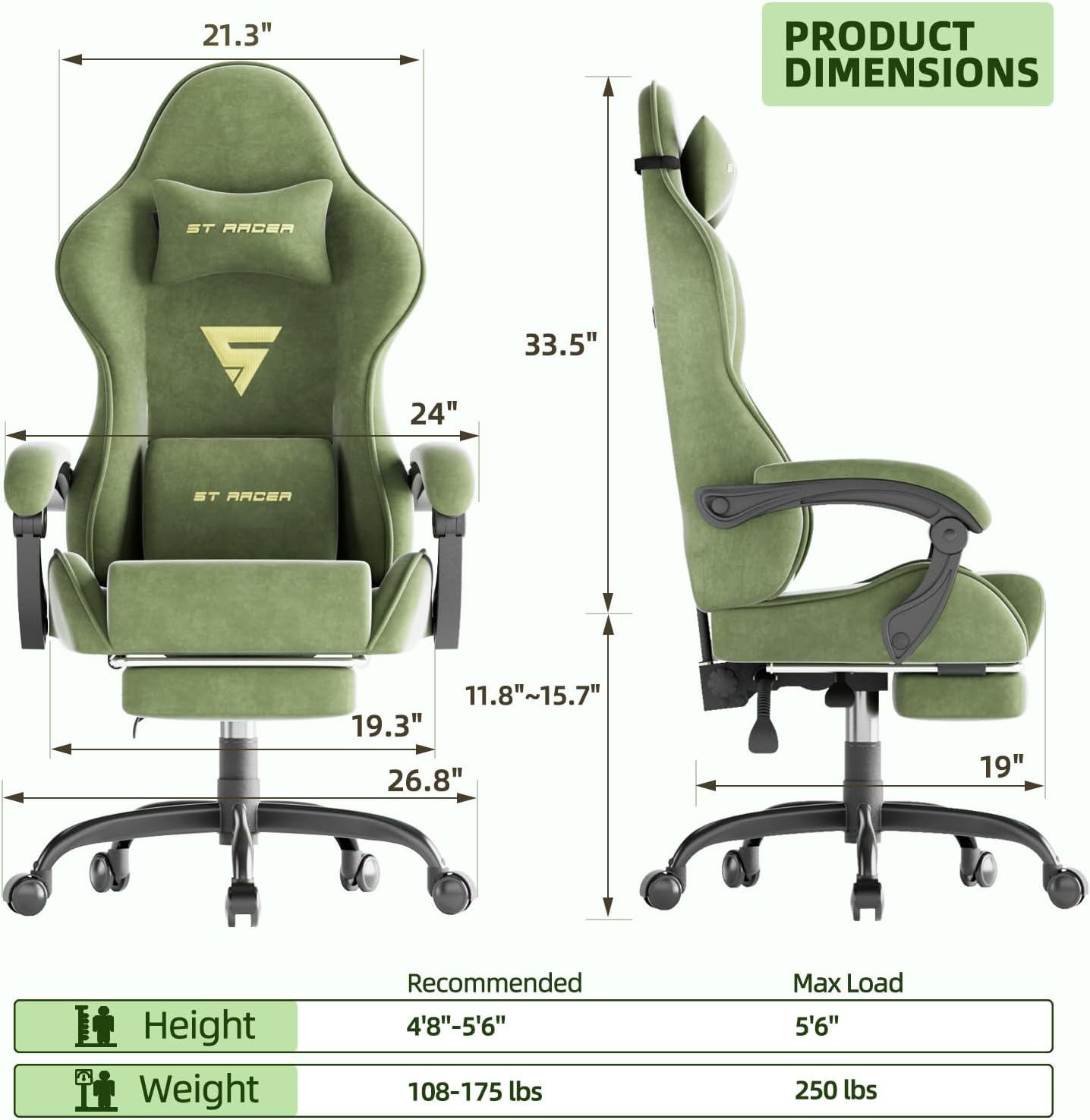 Gaming-Stuhl im Rennstil für E – Massage Bewertung und Preis