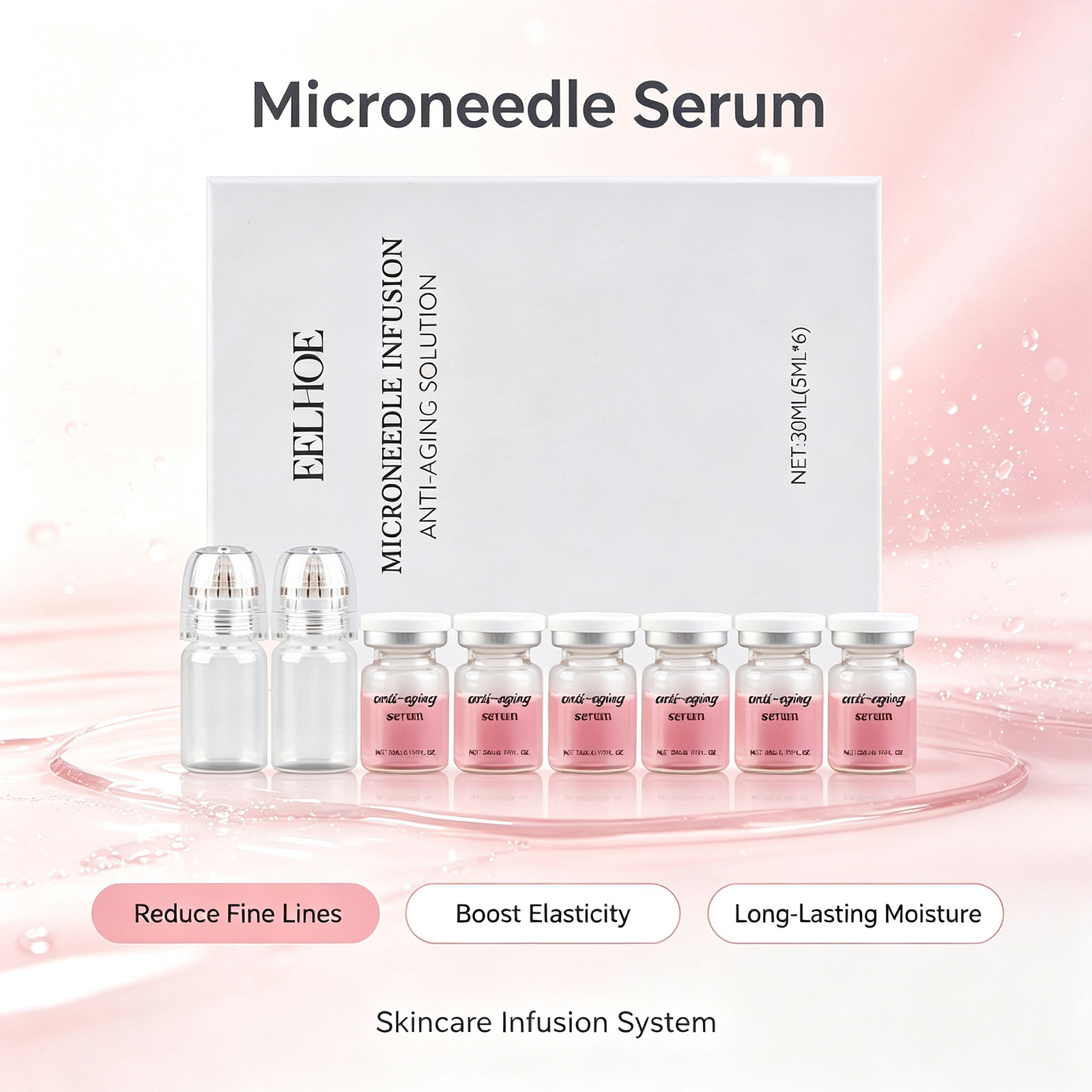 0,2 mm Microneedle Serum-Set 6 – Hyaluronic Acid Facial Serum Bewertung und Preis