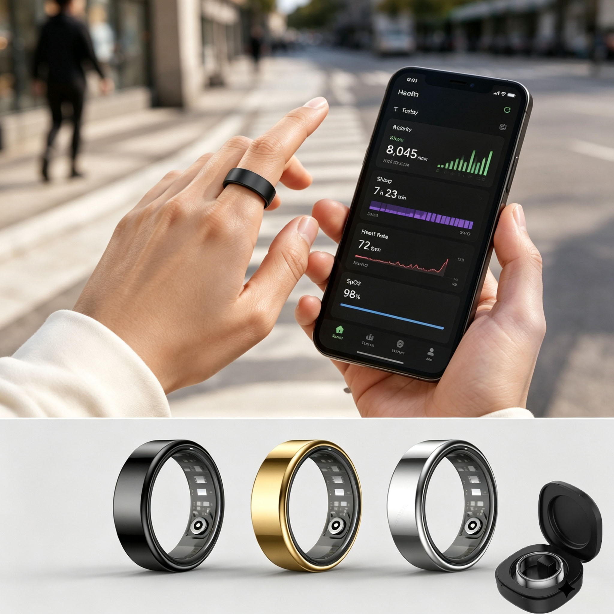 Intelligenter Ring zur Überwac – Health Monitors Bewertung und Preis
