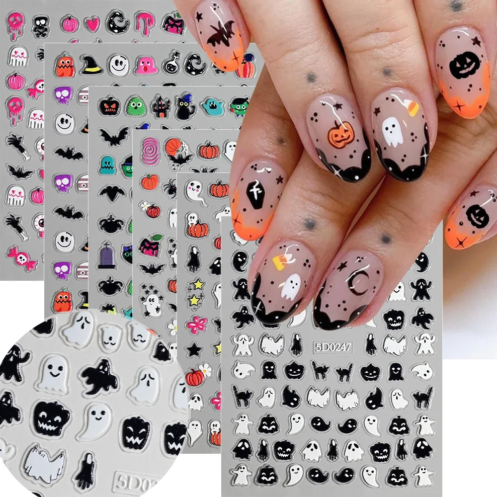 1 Blatt 5D Halloween-Nagelstic – Nail Art Bewertung und Preis