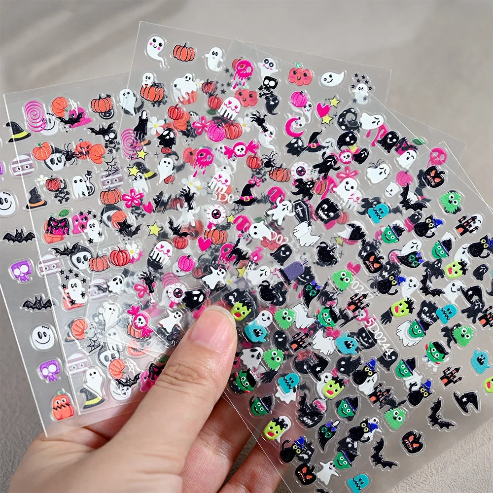 1 Blatt 5D Halloween-Nagelstic – Nail Art Bewertung und Preis