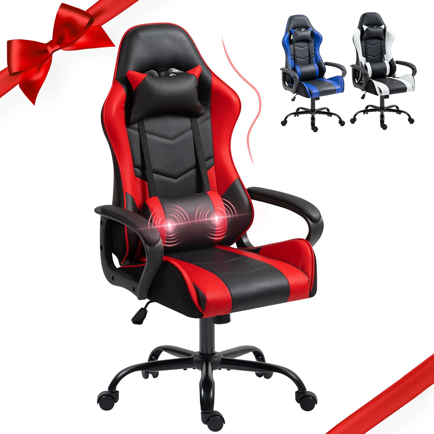 Roter Ergonomischer Gaming-Stu – Massage Bewertung und Preis