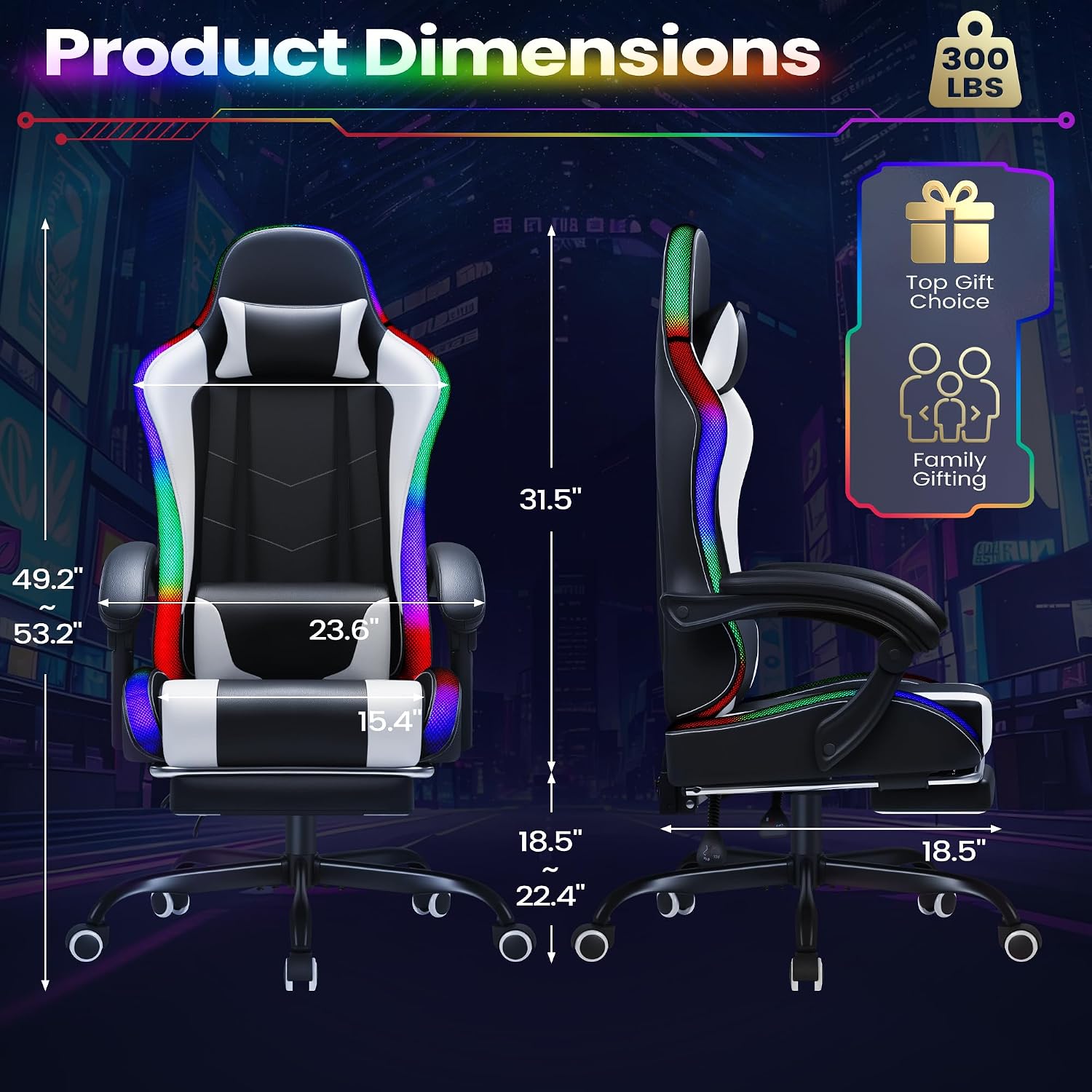 Homall Gaming-Stuhl, ergonomis – Massage Bewertung und Preis